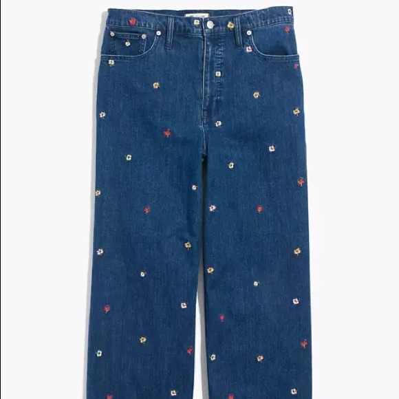 Madewell Wide-Leg Crop Jeans Embroidered Edition - Picture 7 of 12